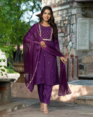 Glorytax Women Kurti Salwar Dupatta Set