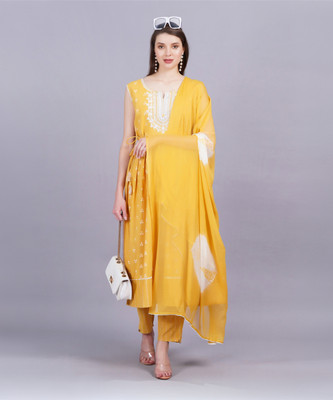 Highlight fashion export Women Kurta Pant Dupatta Set