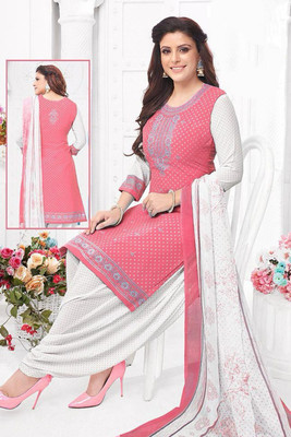 SIMPLYETHNIC Crepe Printed Salwar Suit Material