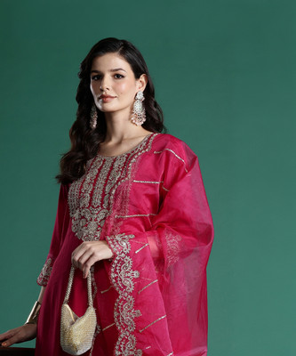 Indo Era Women Kurta Pant Dupatta Set