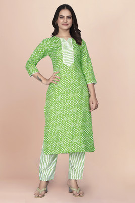 PURPLE PLUS Women Kurta Pant Set