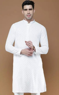 SONBAI Men Kurta Dhoti Set