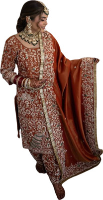 AP FAB Women Ethnic Top Palazzo Dupatta Set