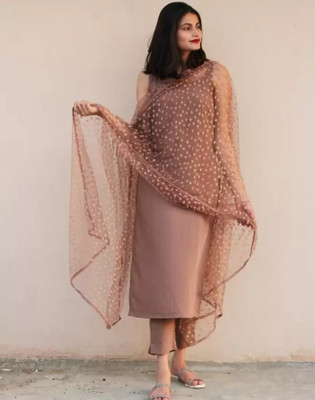 TOINSHO Self Design Kurta, Trouser/Pant & Dupatta Set