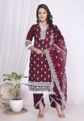 Koteshwar Women Kurta Salwar Dupatta Set