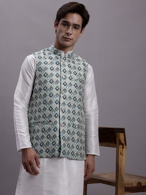 Jompers Sleeveless Printed Men Jacket