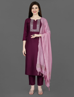 jenswi Women Kurta Pant Dupatta Set