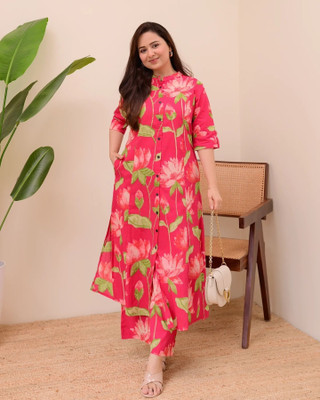 Indiaura Women Kurta Palazzo Set