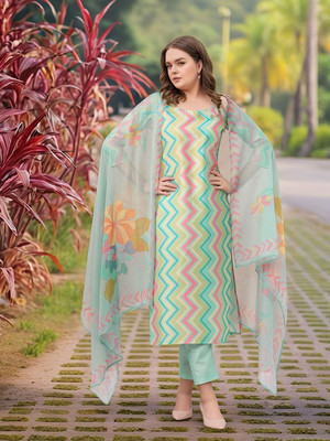 Aaghnya Fashion Women Kurta Pant Dupatta Set