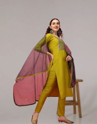 PILUDI HOUSE Women Kurti Pant Dupatta Set