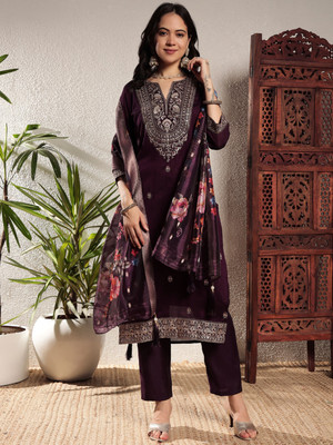 SHOPPING QUEEN Women Kurta Pant Dupatta Set