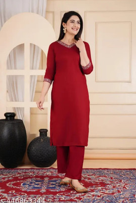 SK Creation Women Kurta Pant Set