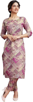 Bhakti enterpraises Women Kurti Pant Set