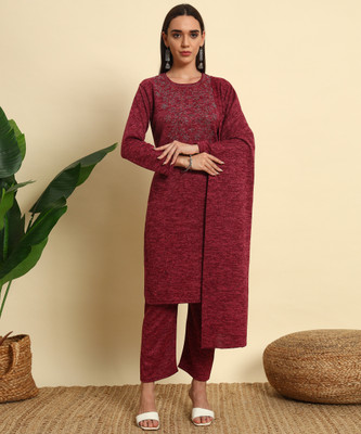 ZEPPI Women Kurta Palazzo Dupatta Set