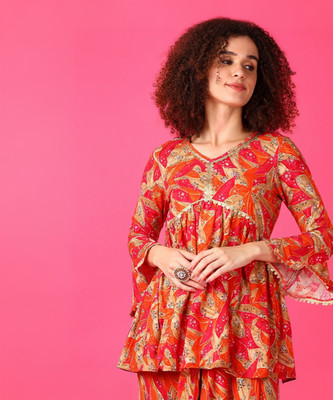 V-MART Women Kurti Palazzo Set