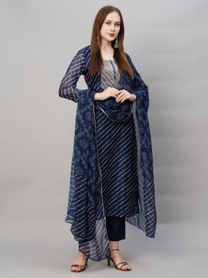 SupBir Women Kurta Pant Dupatta Set