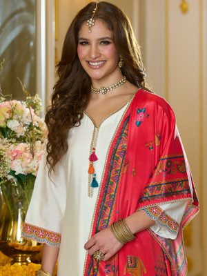 Indo Era Women Kurta Pant Dupatta Set