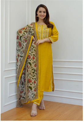 G Bluxe Women Kurta Pant Dupatta Set