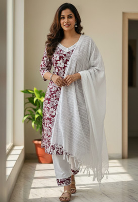 CLASSYSTREET Women Kurta Pant Dupatta Set
