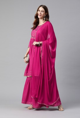 SheWill Women Kurta Sharara Set