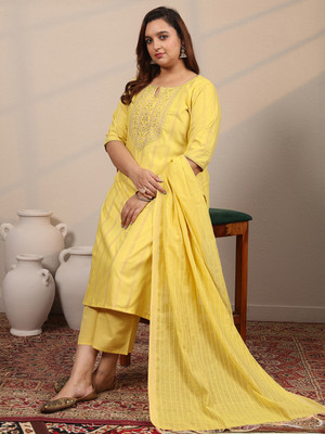 EXTRA LOVE BY LIBAS Women Kurta Pant Dupatta Set
