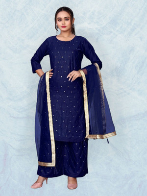 HOC's Women Kurta Palazzo Dupatta Set
