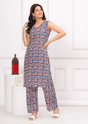 MOOLCHO Women Printed A-line Kurta(Multicolor)