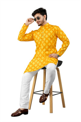 DHASU TRENDZ Men Kurta Pyjama Set