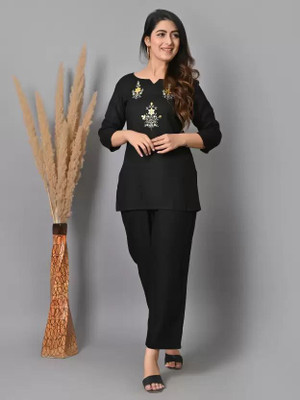 VYMO Women Ethnic Top Pant Set