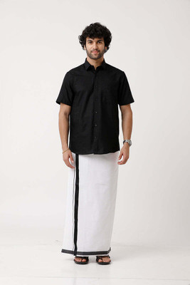 Famuzz Men Shirt Dhoti Set