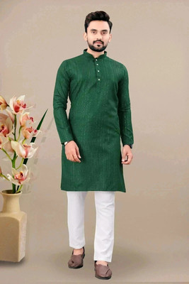 SHIVGARMENT Men Kurta Pyjama Set