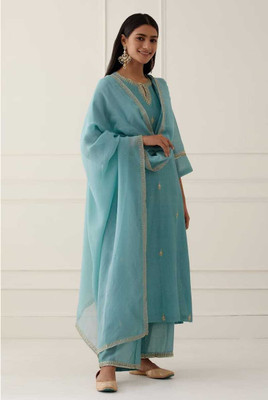 Dayaachi Embroidered Kurta, Salwar & Dupatta Set