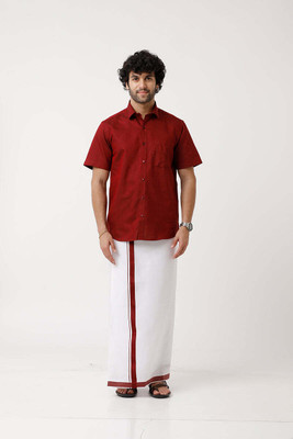 Famuzz Men Shirt Dhoti Set