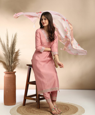MOKOSH Women Kurta Pant Dupatta Set