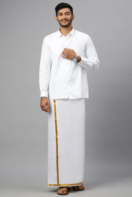 Famuzz Men Shirt Dhoti Set