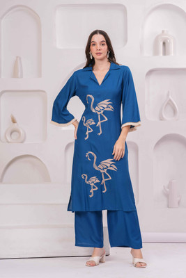 JC4U Women Kurta Palazzo Set