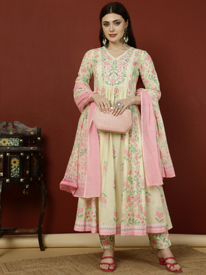 Gulmohar Jaipur Women Kurta Pant Dupatta Set