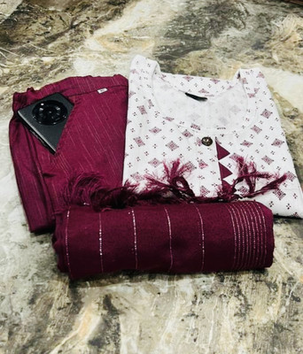 Andheriyas Women Kurta Pant Dupatta Set