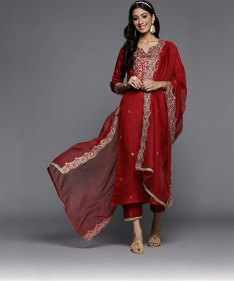 Indo Era Women Kurta Pant Dupatta Set