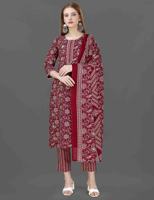Akshrafashion Women Kurta Pant Dupatta Set