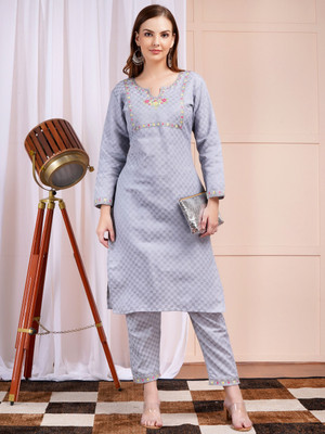 YaFex Women Kurti Pant Set