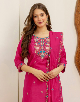 Skylee Women Kurta Pant Dupatta Set
