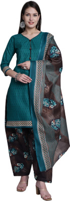 HOUSE OF COMMON Printed Kurta, Salwar & Dupatta Set