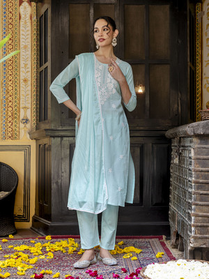 NAVLIK Women Kurta Pant Dupatta Set