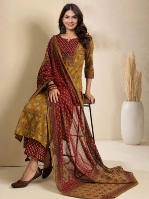 S4K Women Kurta Palazzo Dupatta Set