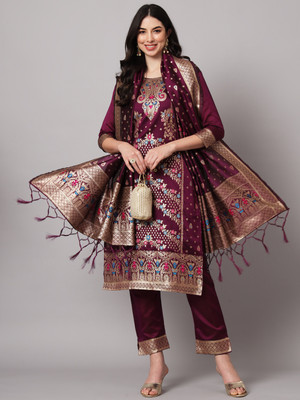 VredeVogel Women Kurta Pant Dupatta Set