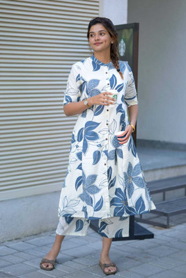 TOINSHO Women Kurti Palazzo Set