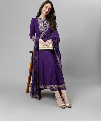 N S G Women Kurta Palazzo Dupatta Set