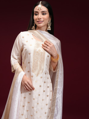 Vishudh Women Kurta Palazzo Attached Dupatta Set