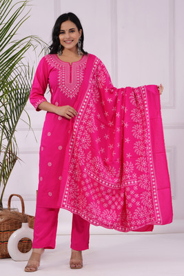 VNSAGAR Women Kurta Pant Dupatta Set